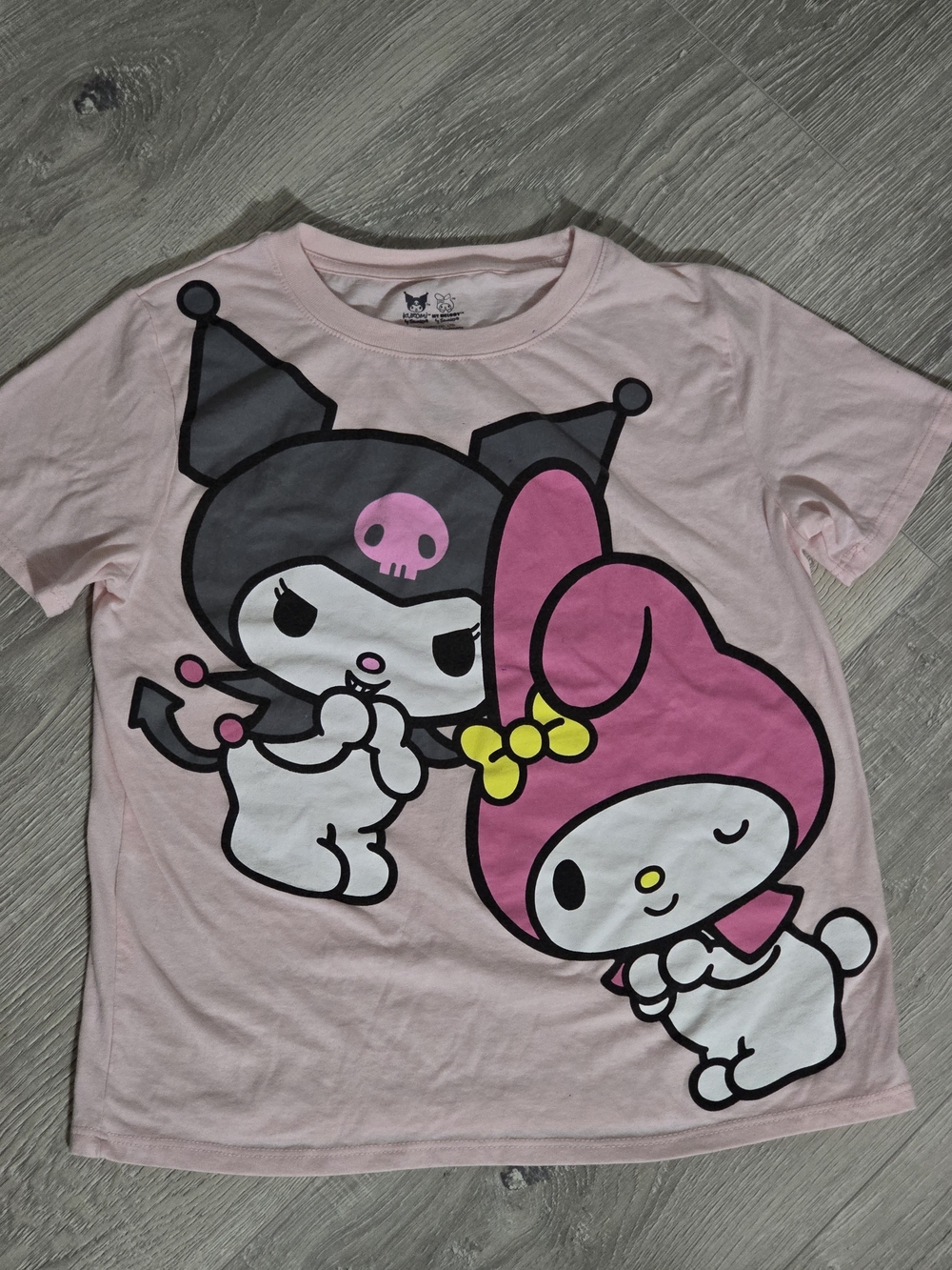 Sanrio Pink My Melody & Kuromi Short Sleeve Graphic Tee
